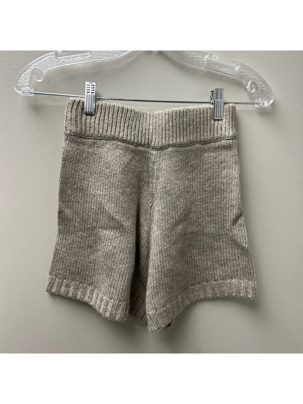The Drop Adrienne Pull On Sweater Knit Shorts Heather Mushroom - Picture 4 of 4